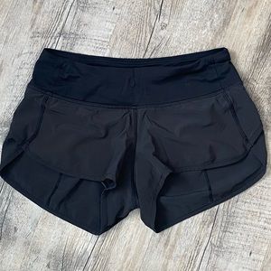 Lululemon black Speed Shorts size 2